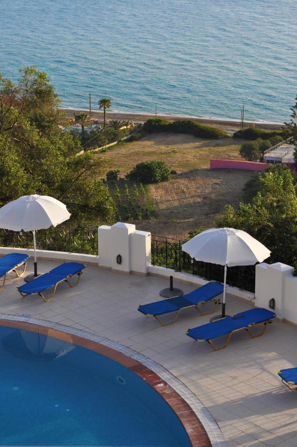 Holiday Apartments Maria With Pool And Panorama View - Agios Gordios Beach Εξωτερικό φωτογραφία