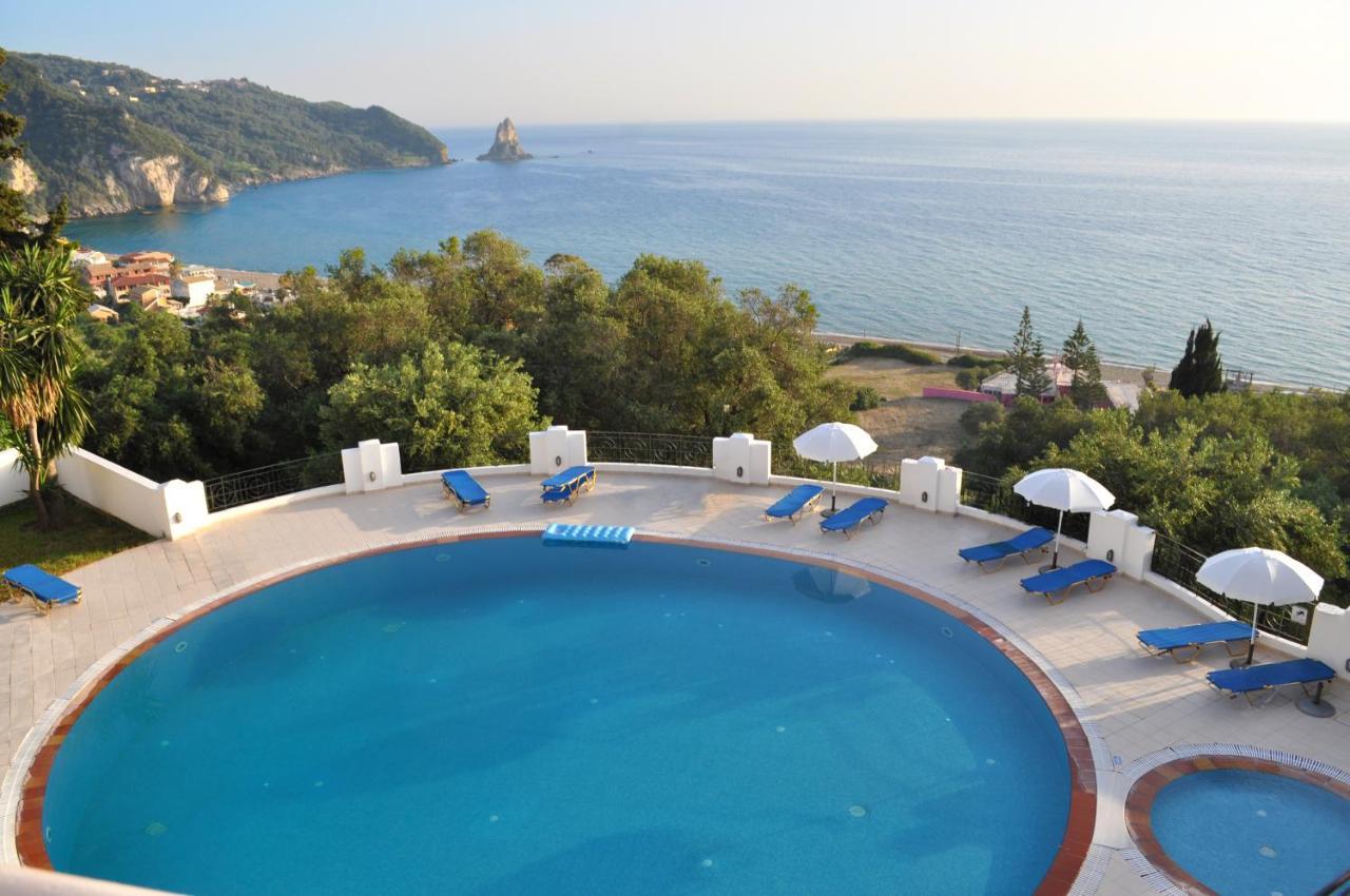 Holiday Apartments Maria With Pool And Panorama View - Agios Gordios Beach Εξωτερικό φωτογραφία